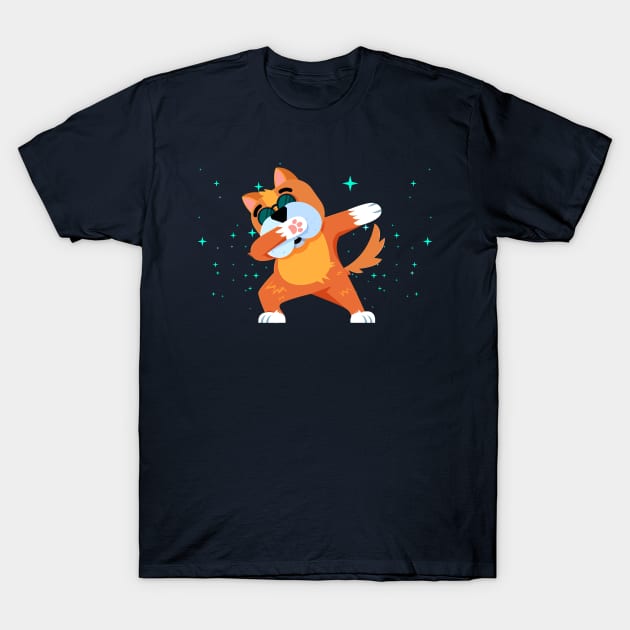 Dab Dog T-Shirt by AnimalAddict